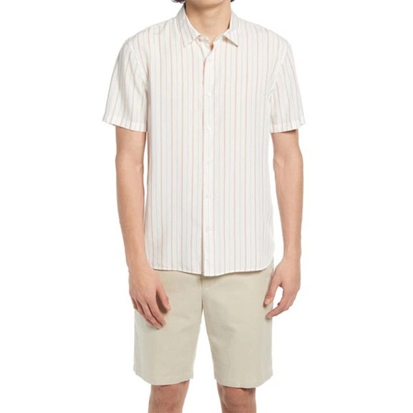 Vince Short Sleeve Button Shirt In Mojave Sunset Sz M - Picture 1 of 5